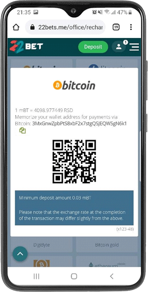 Bitcoin QR kod
