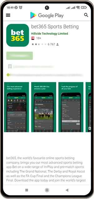 bet365 google play