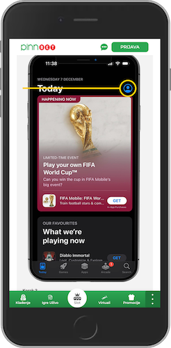 Pinn Bet Iphone aplikacija - instalacija 2