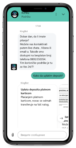 snimak ekrana stranice za podršku 2