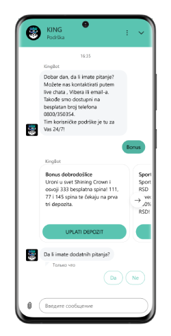 snimak ekrana stranice za podršku 3