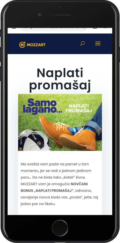 Mozzart naplati promasaj